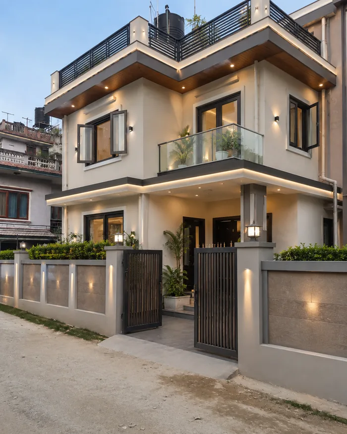 Renovated family home exterior