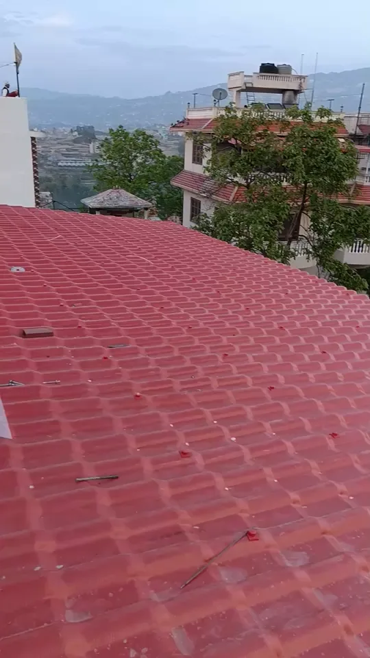 Terrace roof, completed